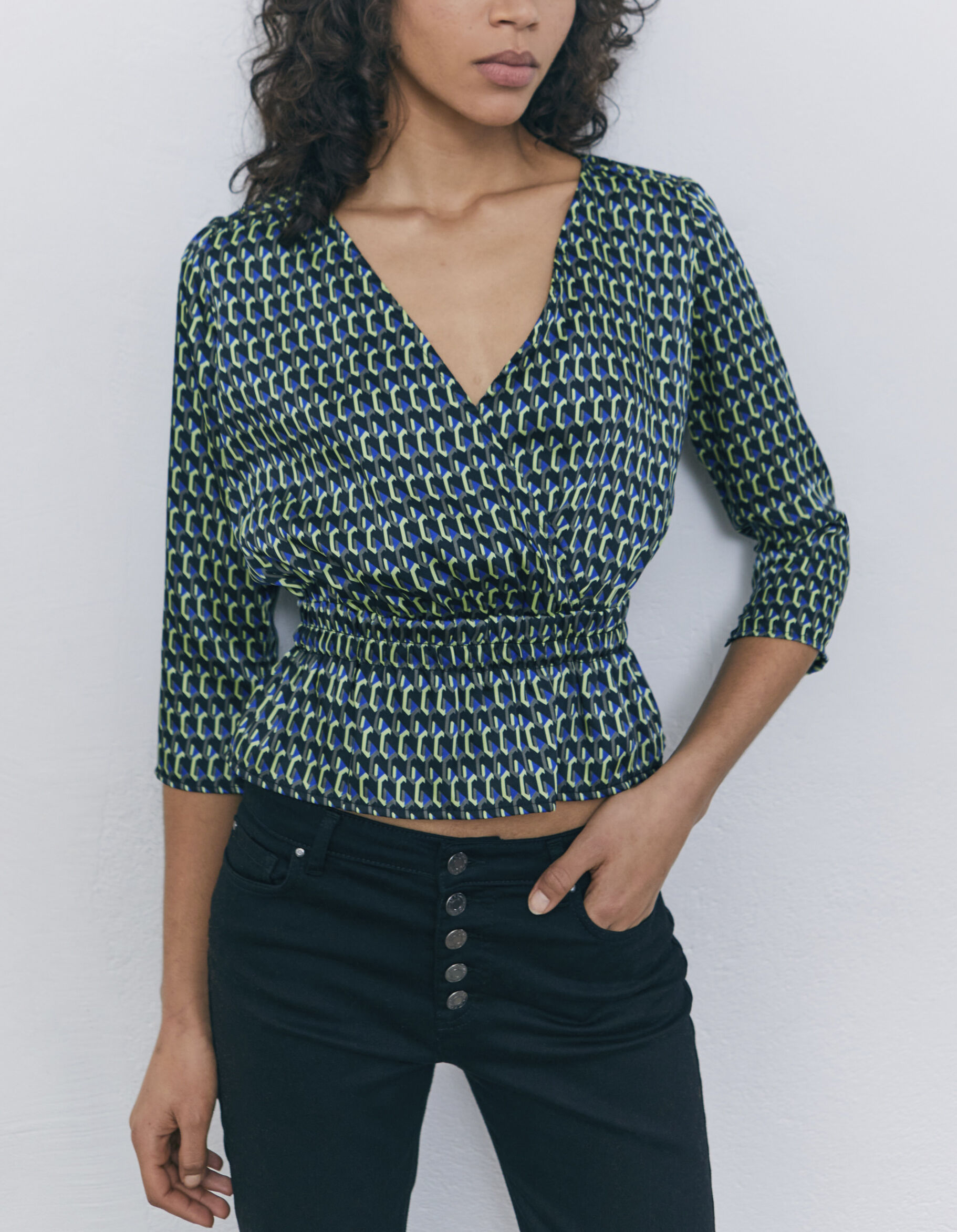 Blouse femme deals cache coeur