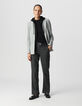 Grey blazer with black hood Women-1