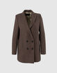 Women&rsquo;s sesame coat with houndstooth colours-6