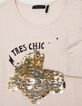 Camiseta crudo art déco lentejuelas reversibles niña-3