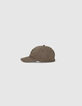 Gorra caqui oscuro bordado relieve niño -1