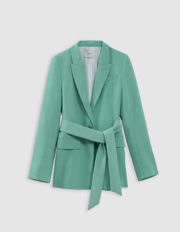Gr&uuml;ne Anzugjacke aus recyceltem Polyester f&uuml;r Damen-6
