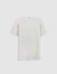 Heren-T-shirt met witte tuniekkraag-6