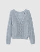 Women's reversible storm cardigan front/back-5