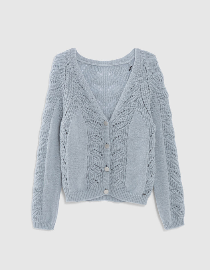 Women's reversible storm cardigan front/back-5
