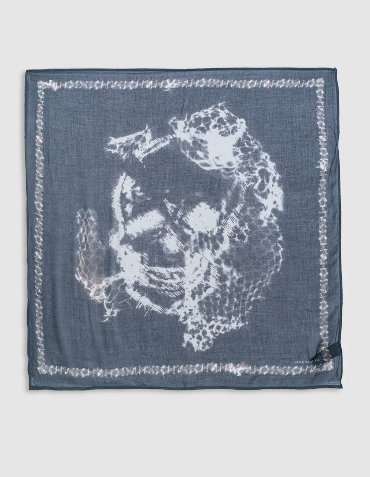 Foulard orage motif tête de mort-filet Homme-3