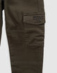 Upcycelte JOGGER khaki Jeans Kampfgeist Junge-5