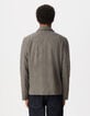 Veste de costume marron motif pied-de-puce Homme-3