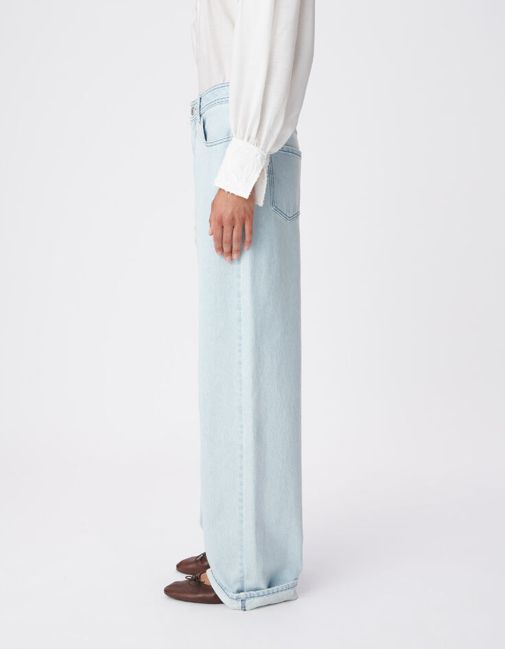 Jean large bleu Chisa Femme-4