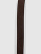 Men’s mocha leather belt with 2 loops-3