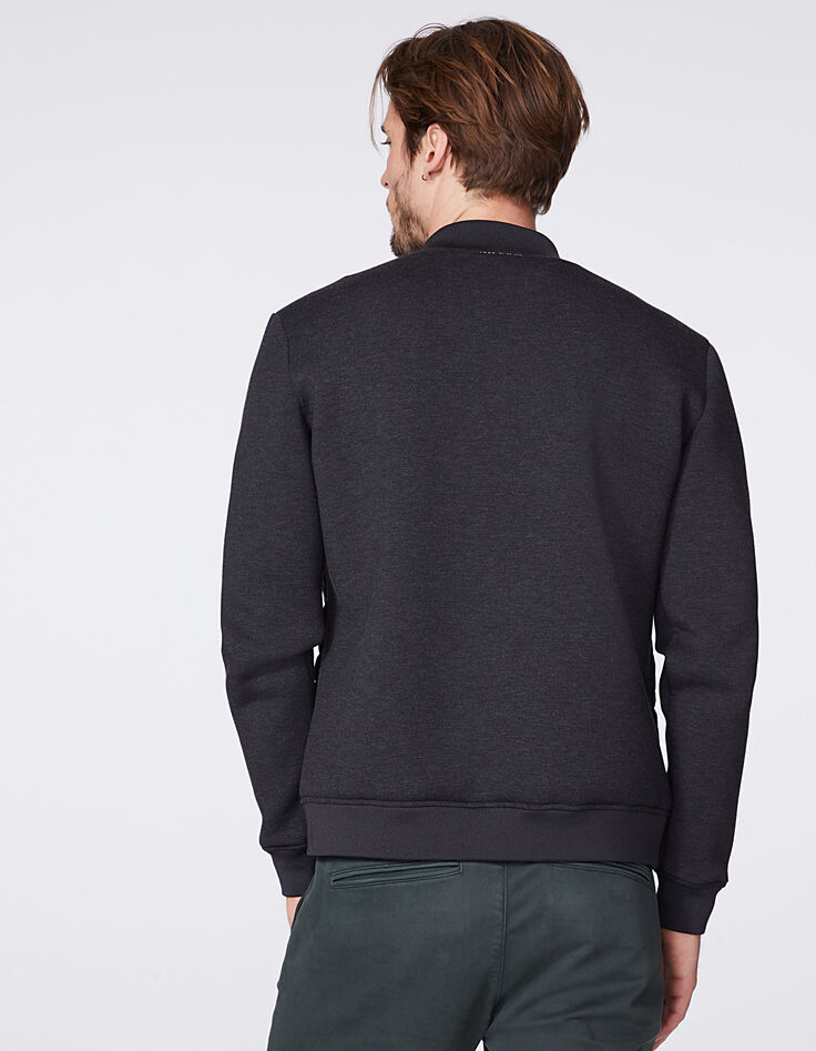 Sous-doudoune anthracite bi-matière Homme-2