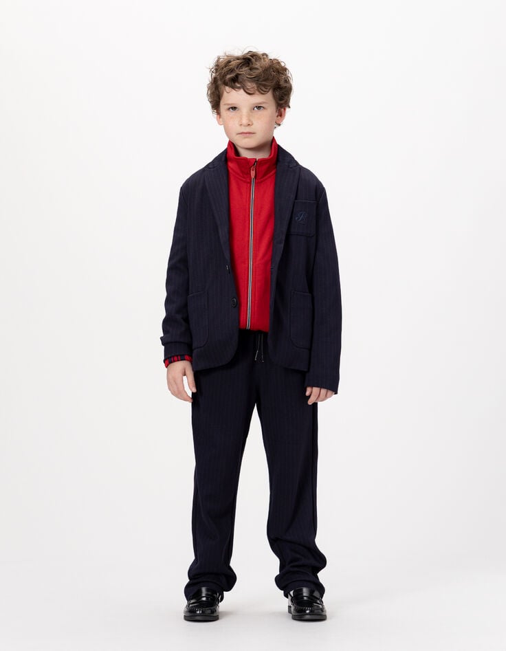 Pantalón jogger loose azul marino rayas tenis niño-2 Pantalón jogger loose azul marino rayas tenis niño-2