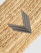 De 111 RAPHIA beige mix raffia en suèdeleer-4