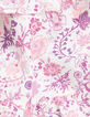Girls' off-white blouse with violet flower print-6