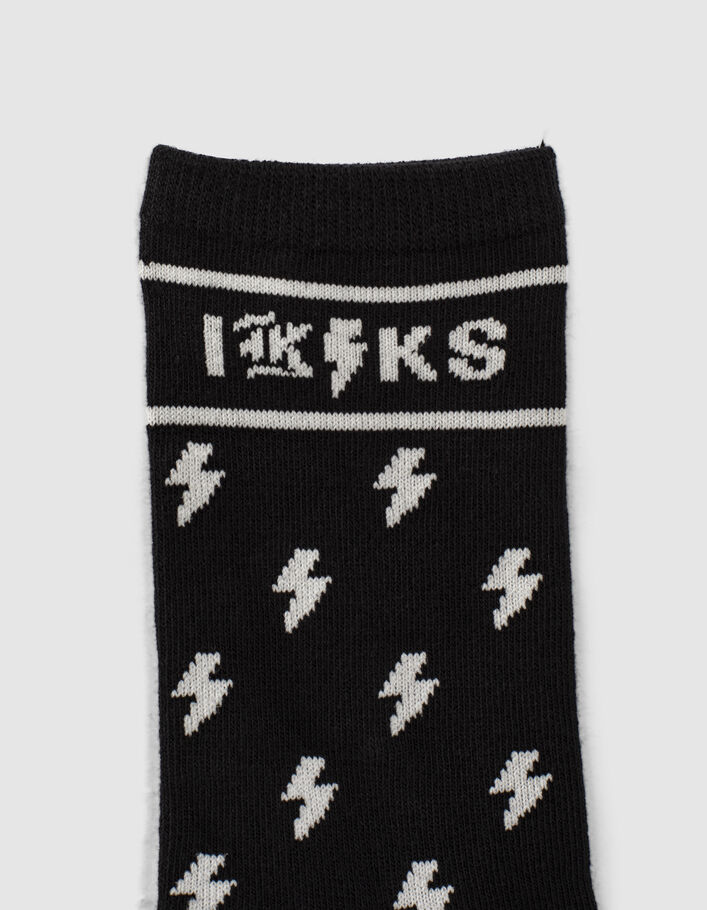 Chaussettes noires, blanches et grises rock garçon - IKKS