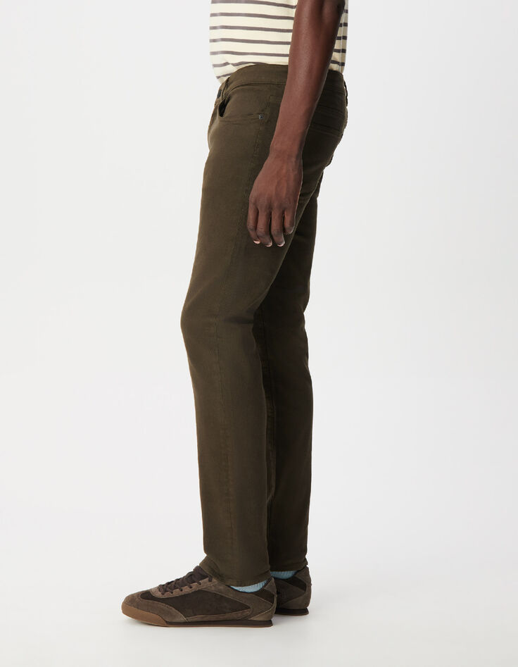 Men's Khaki Slim-Fit Jeans by Bruce-4