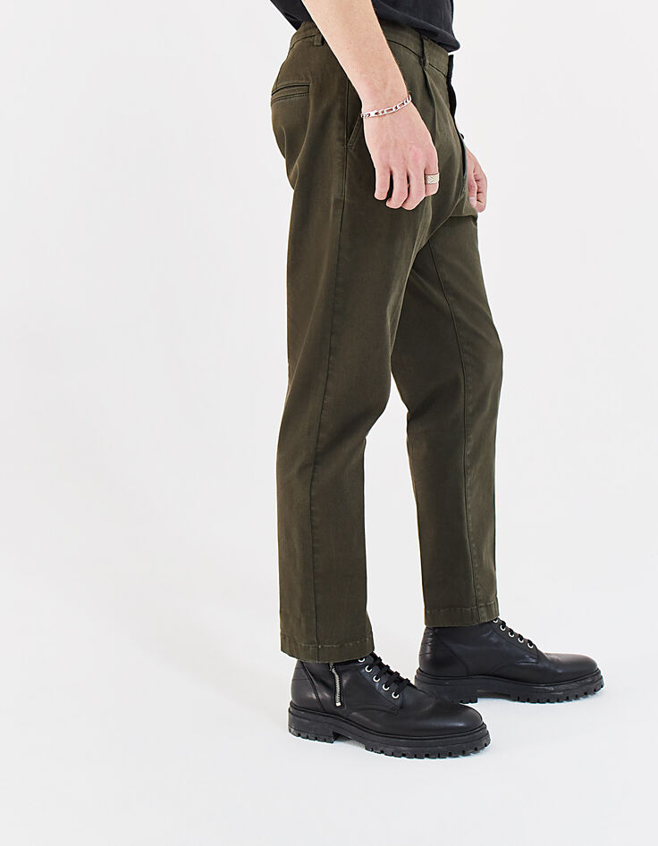 Pantalon chino CROPPED bronze Homme-2