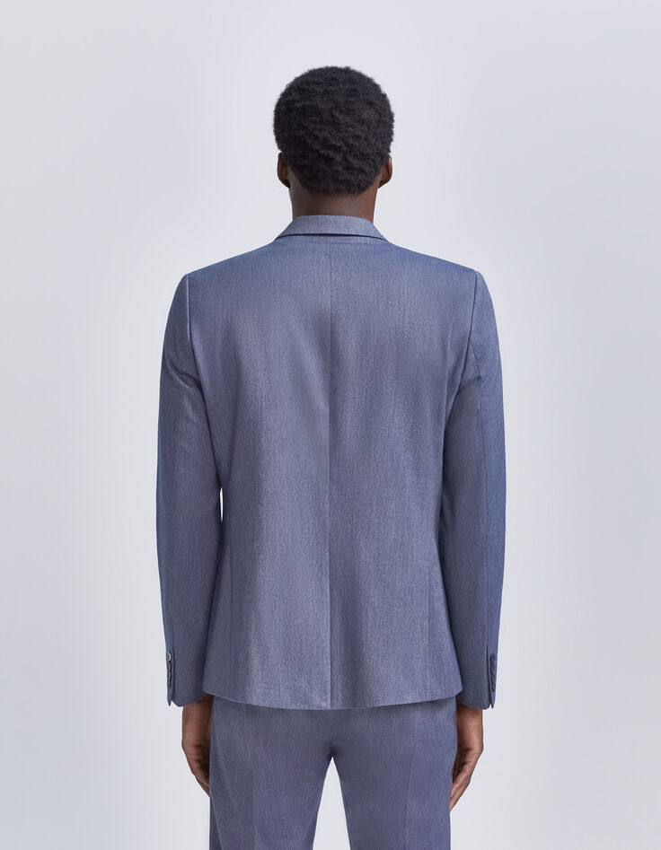 Men’s indigo denim-look suit jacket-2