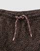 Jupe-short kaki imprimé léopard-coeurs fille-2