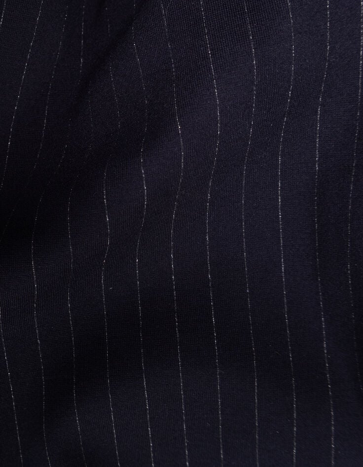 Marineblauer Blazer, Tennisstreifen-9