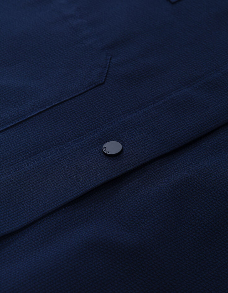 Men&rsquo;s navy COOLMAX seersucker jacket-8