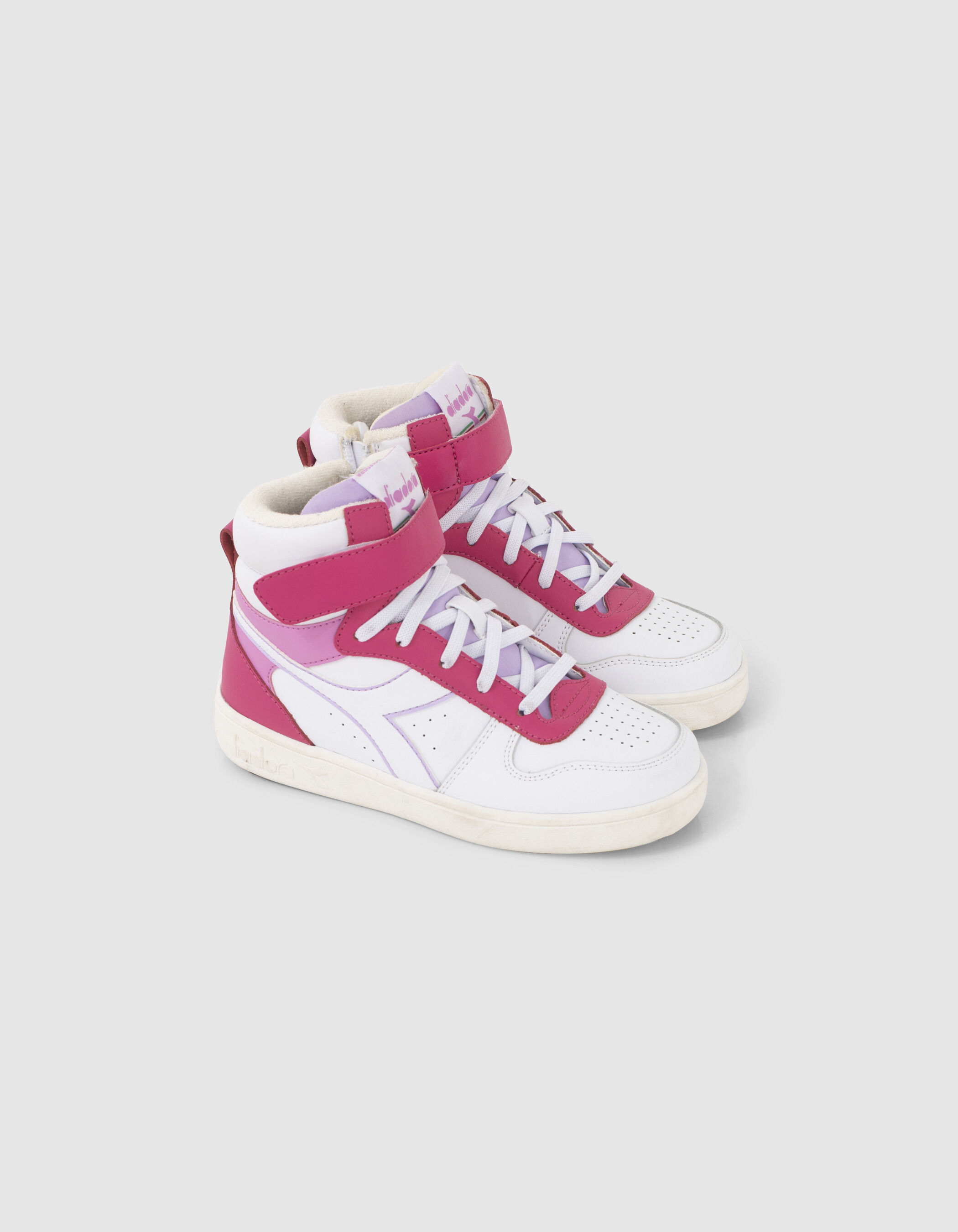 Sneakers roze wit en lichtpaars IKKS X DIADORA meisjes IKKS