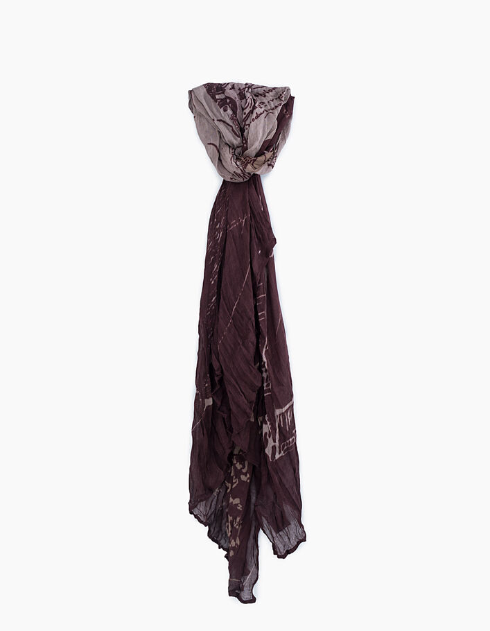 Bordeaux sjaal in Vitruviusman-stijl Heren - IKKS