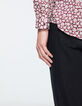 Men’s burgundy Liberty Lotus fabric SLIM shirt-6
