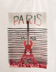 Tee-shirt blanc cassé à visuel tour Eiffel fille-2