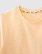 Camiseta melocotón Esencial algodón ecológico niño-4