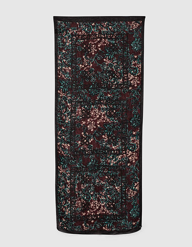 Women's floral arabesque print scarf - IKKS