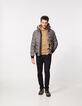 Sudadera visón con capucha con cordones IKKS Hombre-7