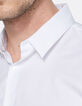 Camisa REGULAR blanca tejida detalles en el cuello Hombre-3