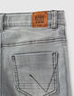 Medium Grey Jungenjeansbermudas mit Used-Optik -5