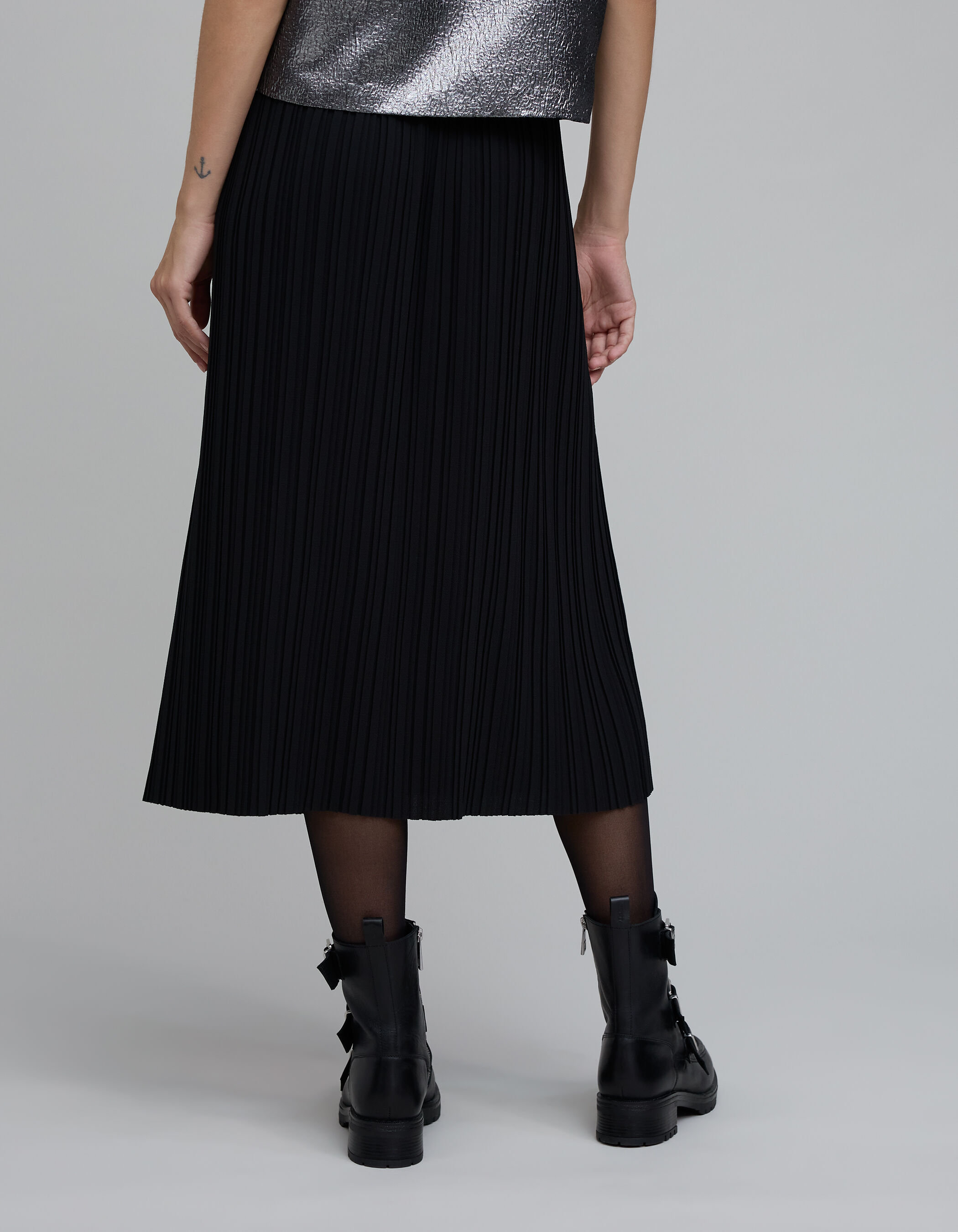 Ikks jupe plissee noire clearance