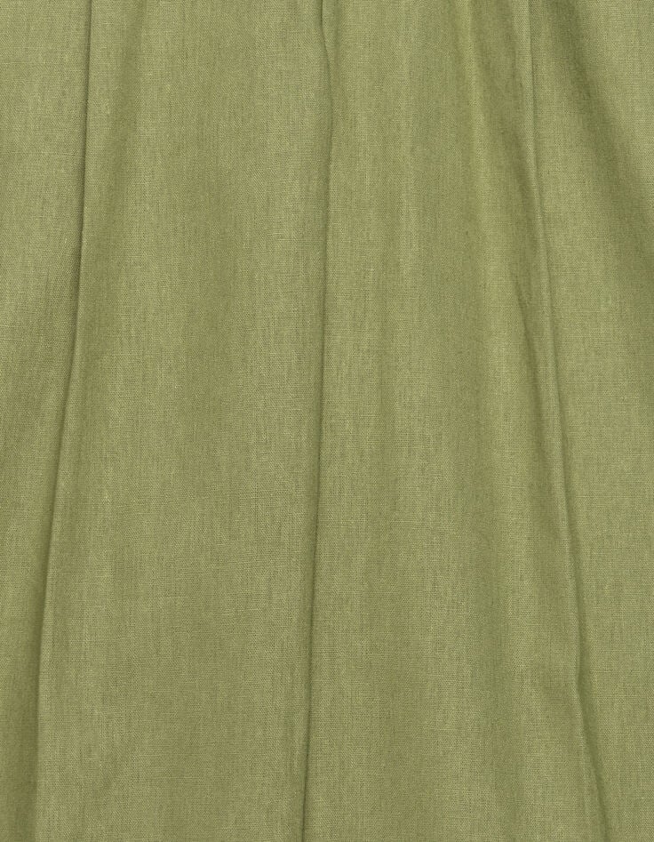 Women's green linen and cotton suit pants-6 Women's green linen and cotton suit pants-6
