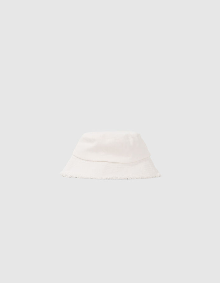 T-shirt Manches Courtes Madewell Jacquard Frangé – Taille M, Ivoire, 100% Coton