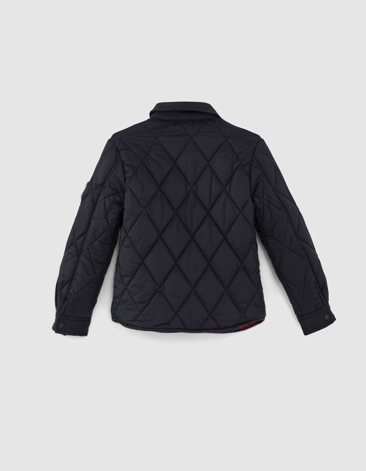 Plumas reversible navy y cuadros niño-6