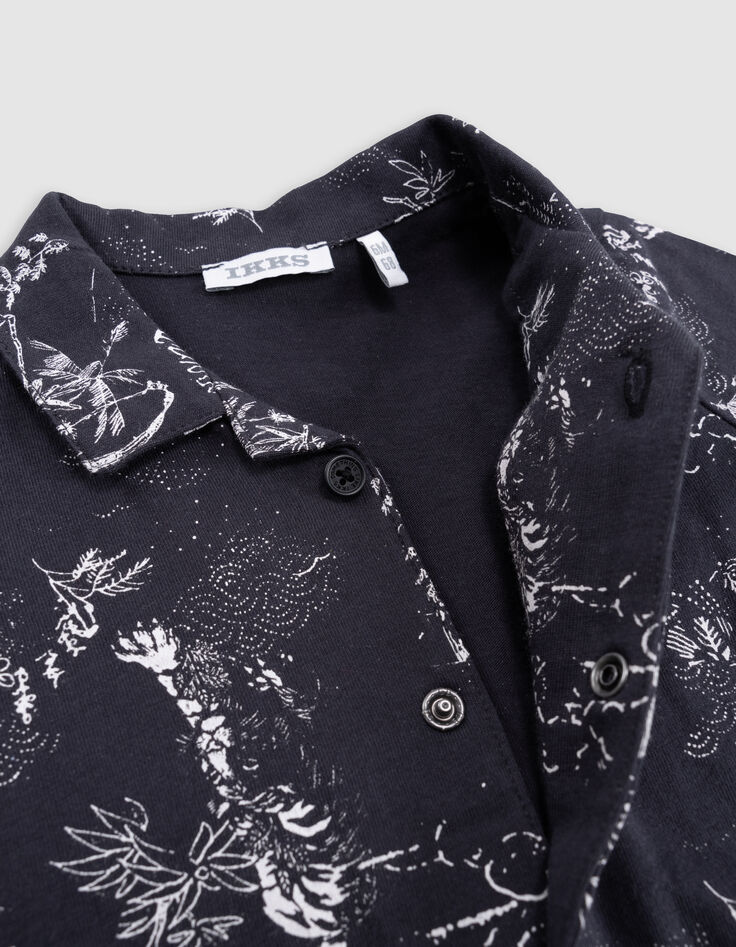 Baby boy grey jungle shirt-5
