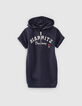Girls’ navy sweatshirt dress-2