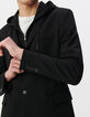 Veste noire Interlock à parementure amovible Homme-6