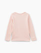 Tee-shirt rose poudré à visuel smiley tokyoïte fille -4