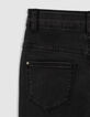 Black used skinny flare jeans meisjes-7