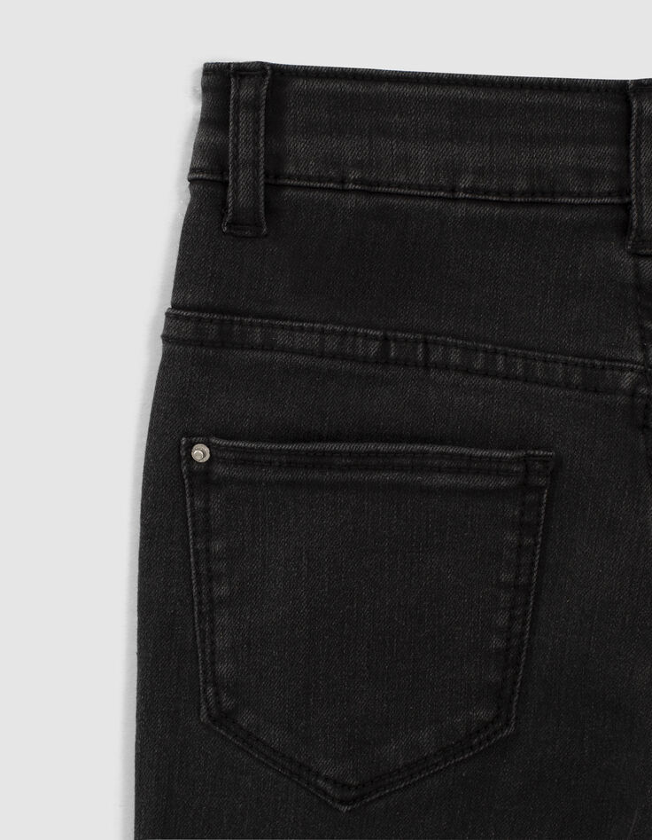 Black used skinny flare jeans meisjes-7