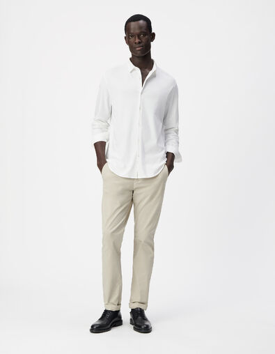 Beige SLIM chinobroek Heren - IKKS