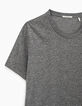 Camiseta gris pizarra estampado circuito Hombre-2