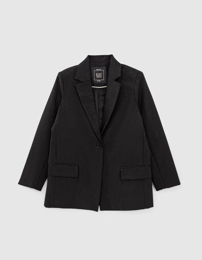 Girls' black glittery suit jacket - IKKS