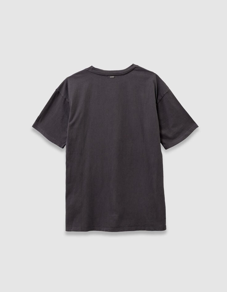 Camiseta gris algodón oversize mensaje niña-3 Camiseta gris algodón oversize mensaje niña-3