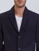 Men&rsquo;s navy semi-plain coat-4