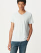 T-shirt L'Essentiel ciel coton bio encolure V Homme-1